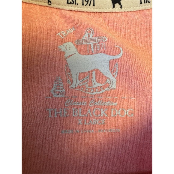 The Black Dog XL Nantucket Homeport Short Sleeve Tee Coral Heather NWT - Picture 5 of 5